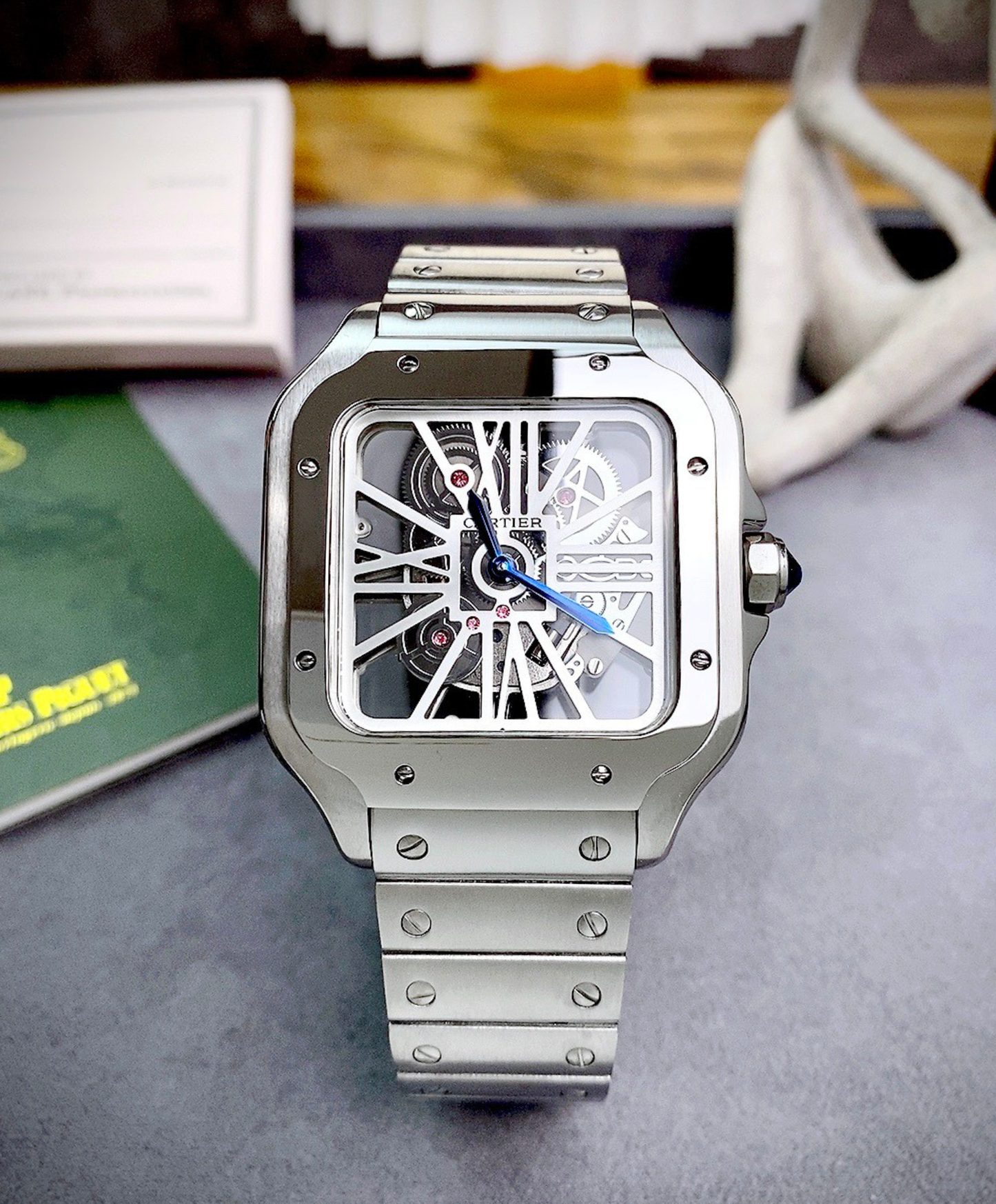 Santos De Cartier Skeleton Watch