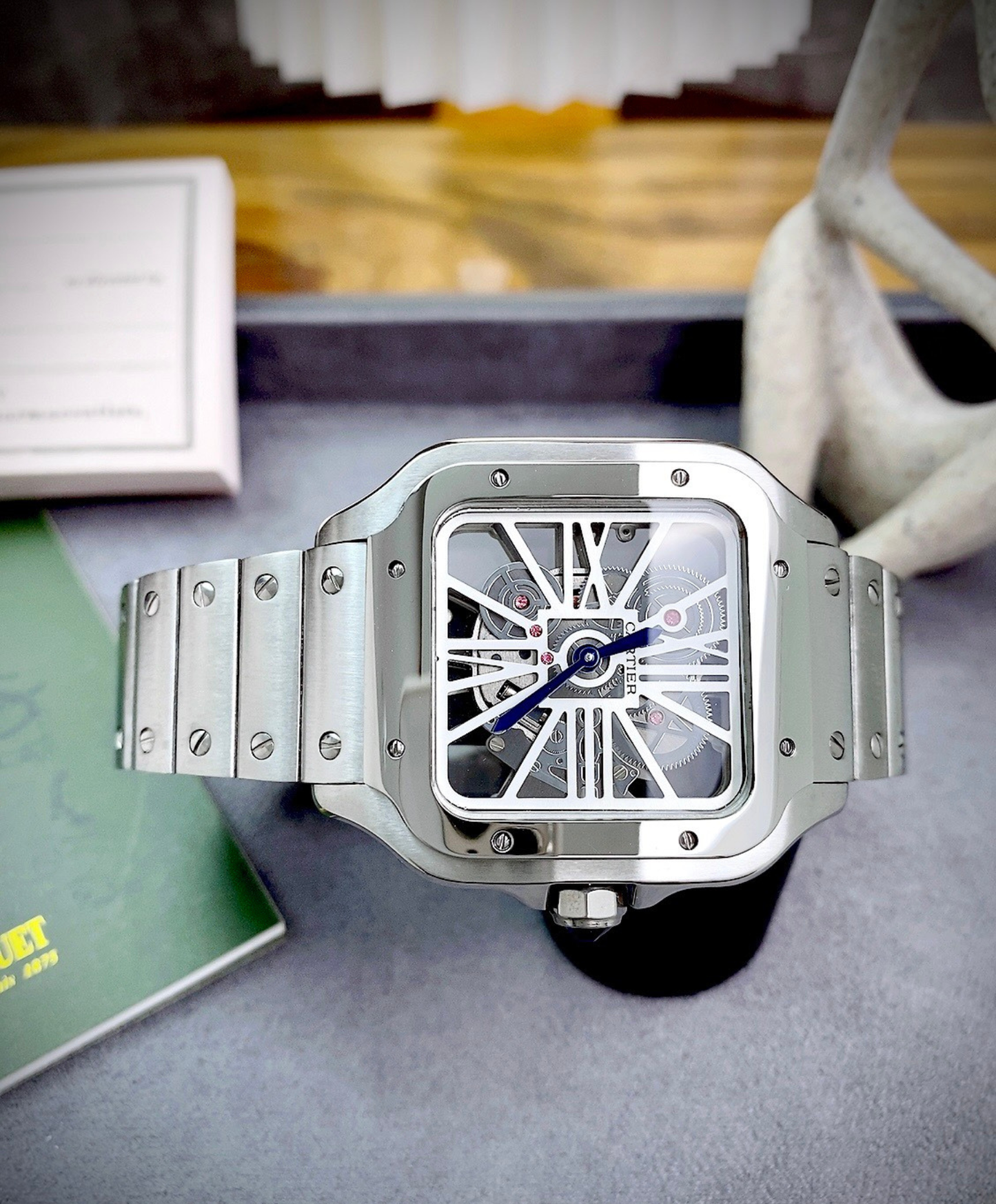 Santos De Cartier Skeleton Watch