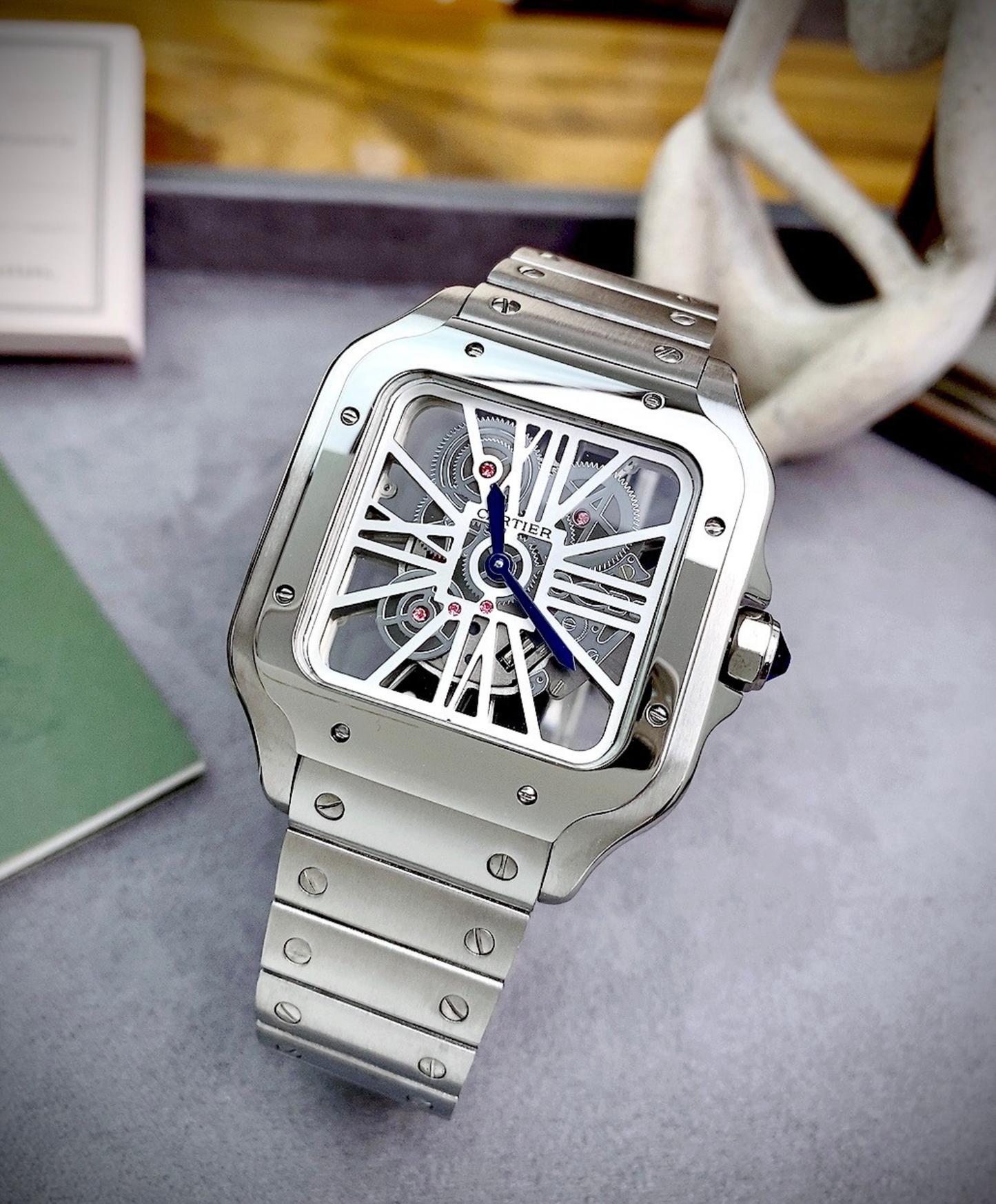 Santos De Cartier Skeleton Watch