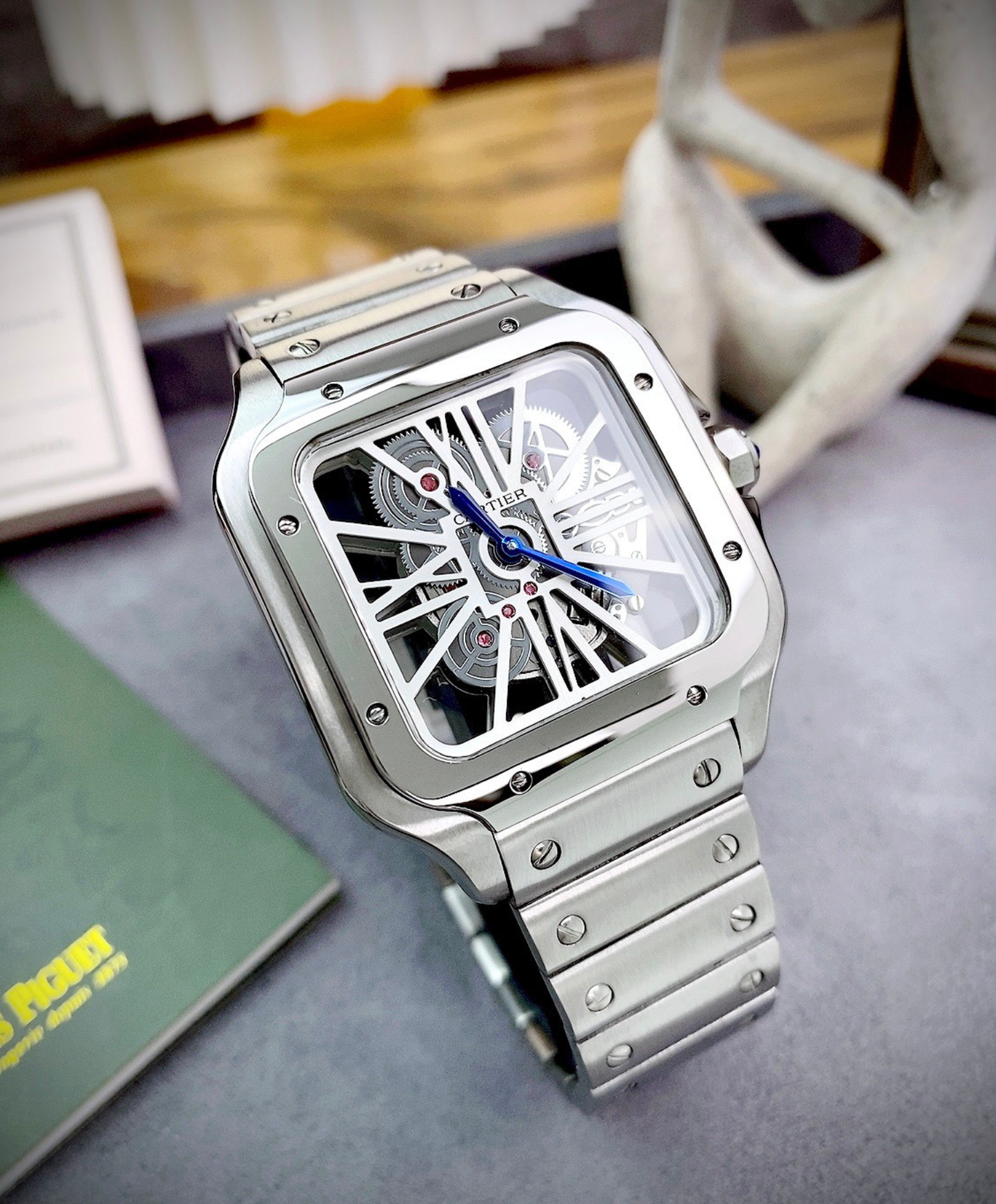 Santos De Cartier Skeleton Watch