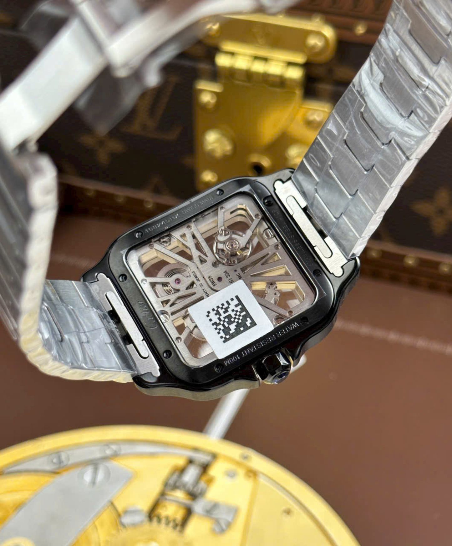 Santos De Cartier Skeleton Watch