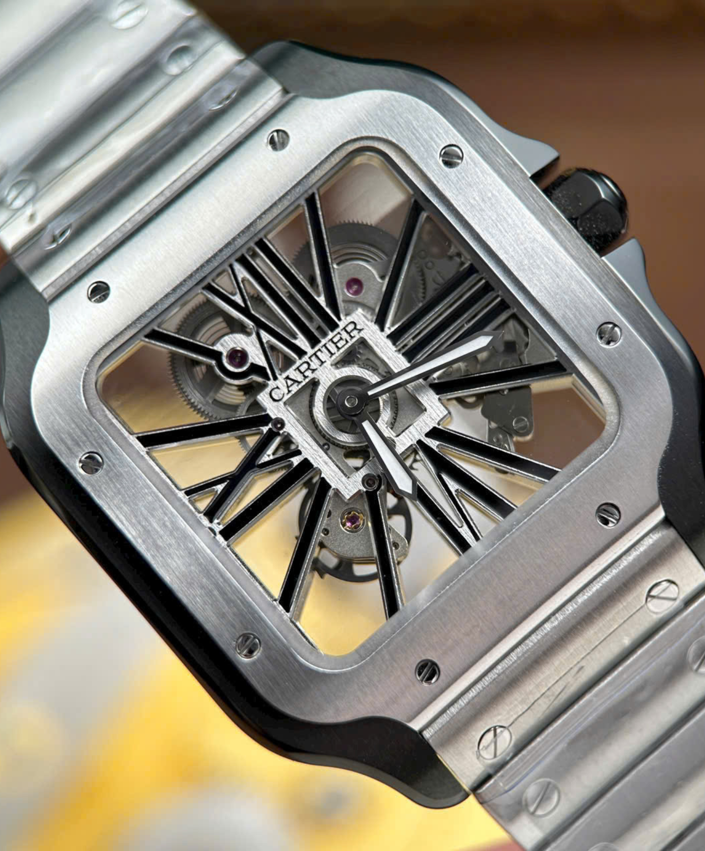 Santos De Cartier Skeleton Watch