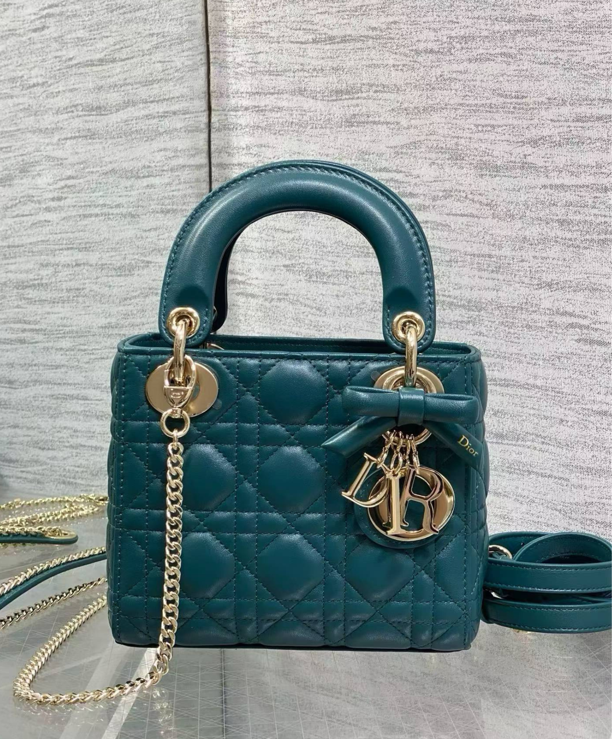 Small Lady Dior Bag With Strap