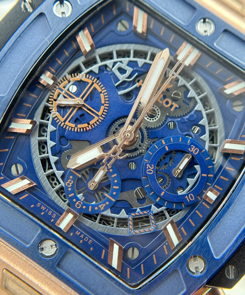 Spirit of Big Bang King Gold Blue Ceramic 42