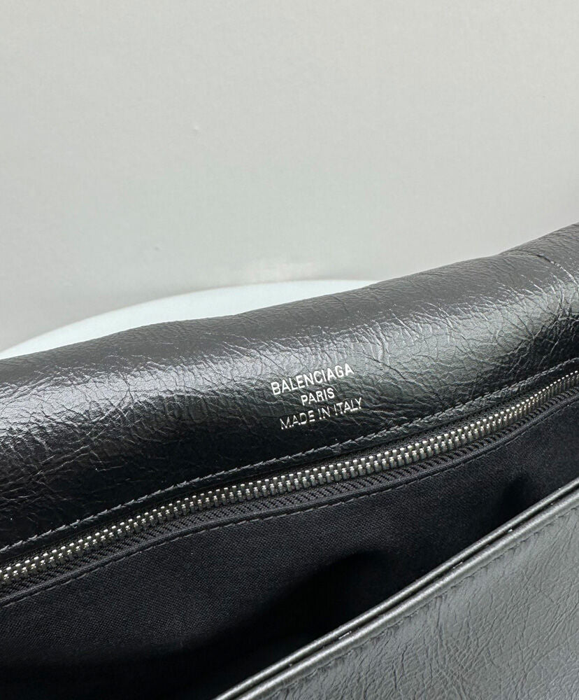 BB Soft Large Leather Shoulder Bag