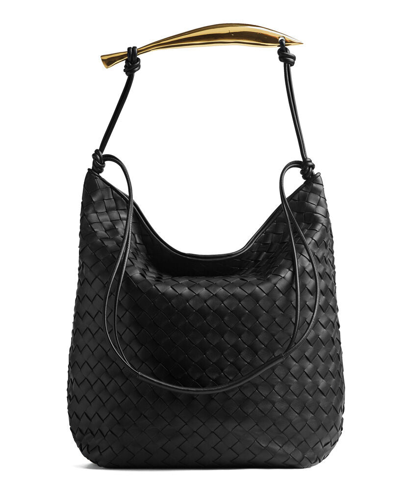 Sardine Intrecciato-Leather Cross-body Bag