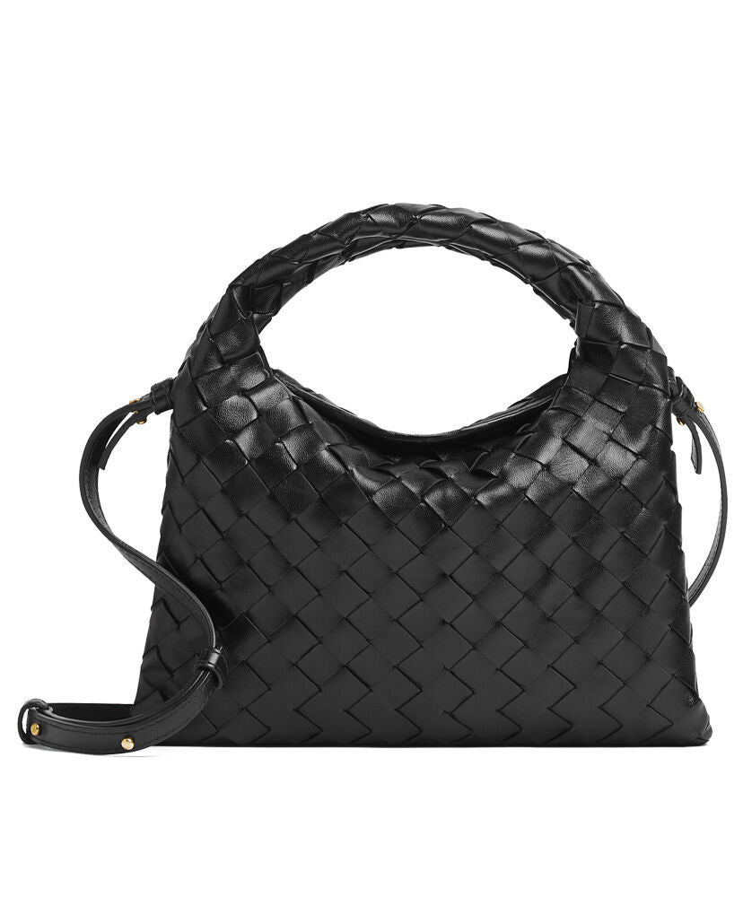 Mini Hop Intrecciato Leather Shoulder Bag