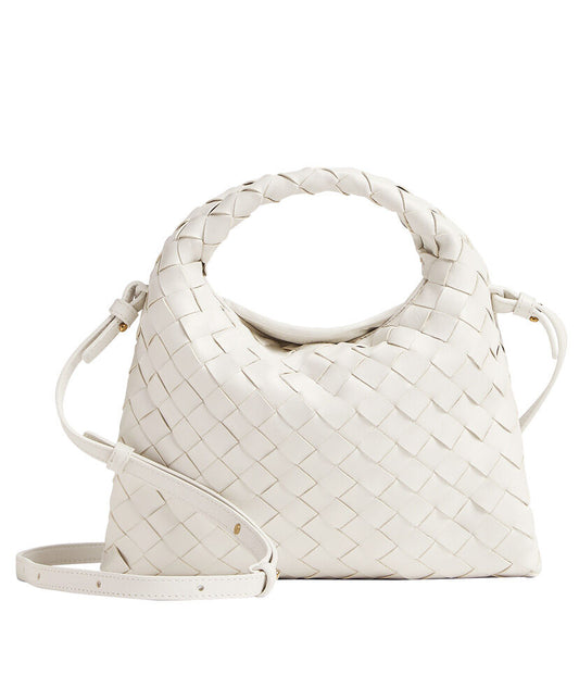 Mini Hop Intrecciato Leather Shoulder Bag