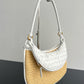 Gemelli Medium Intrecciato Leather And Raffia Shoulder Bag