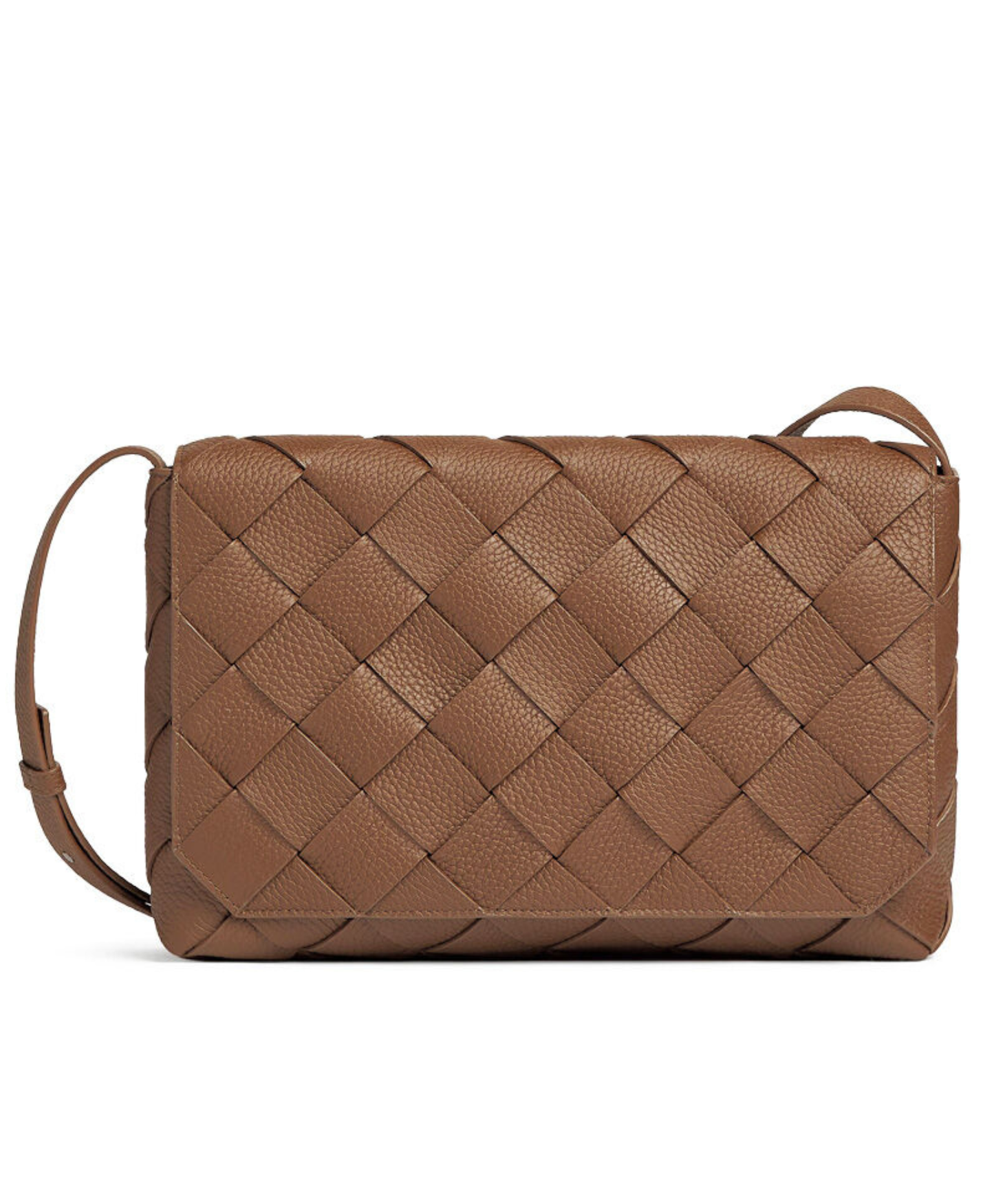 Large Diago Crossbody Bag in Intreccio Leather