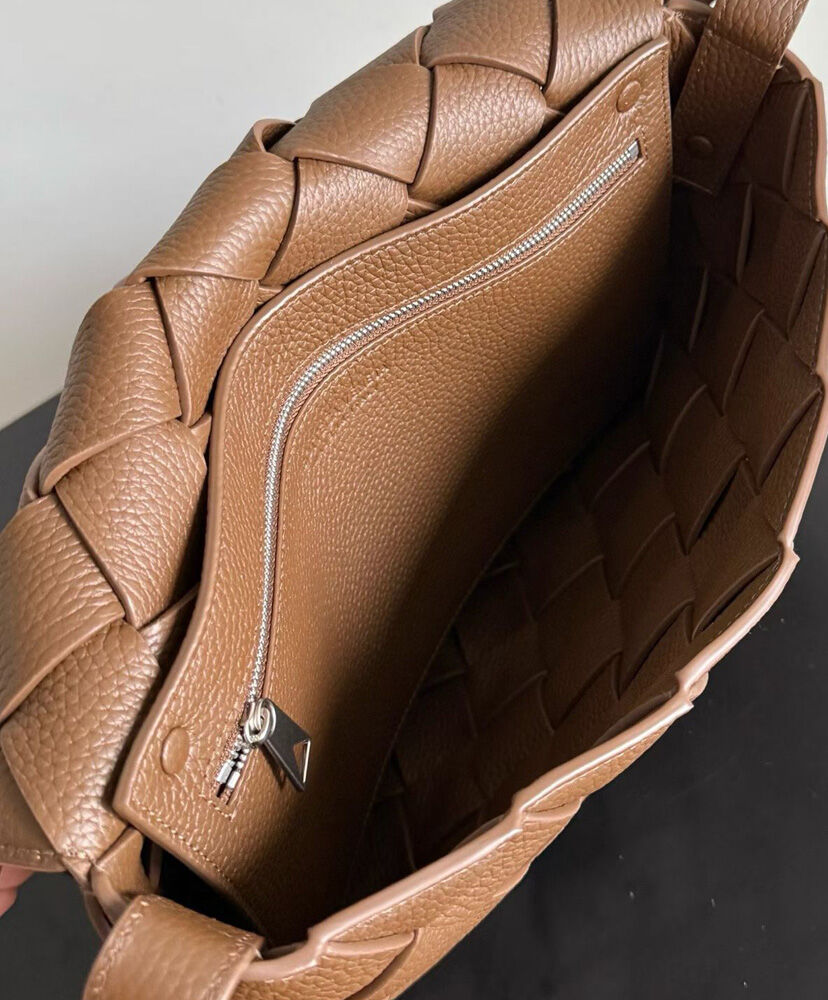 Large Diago Crossbody Bag in Intreccio Leather