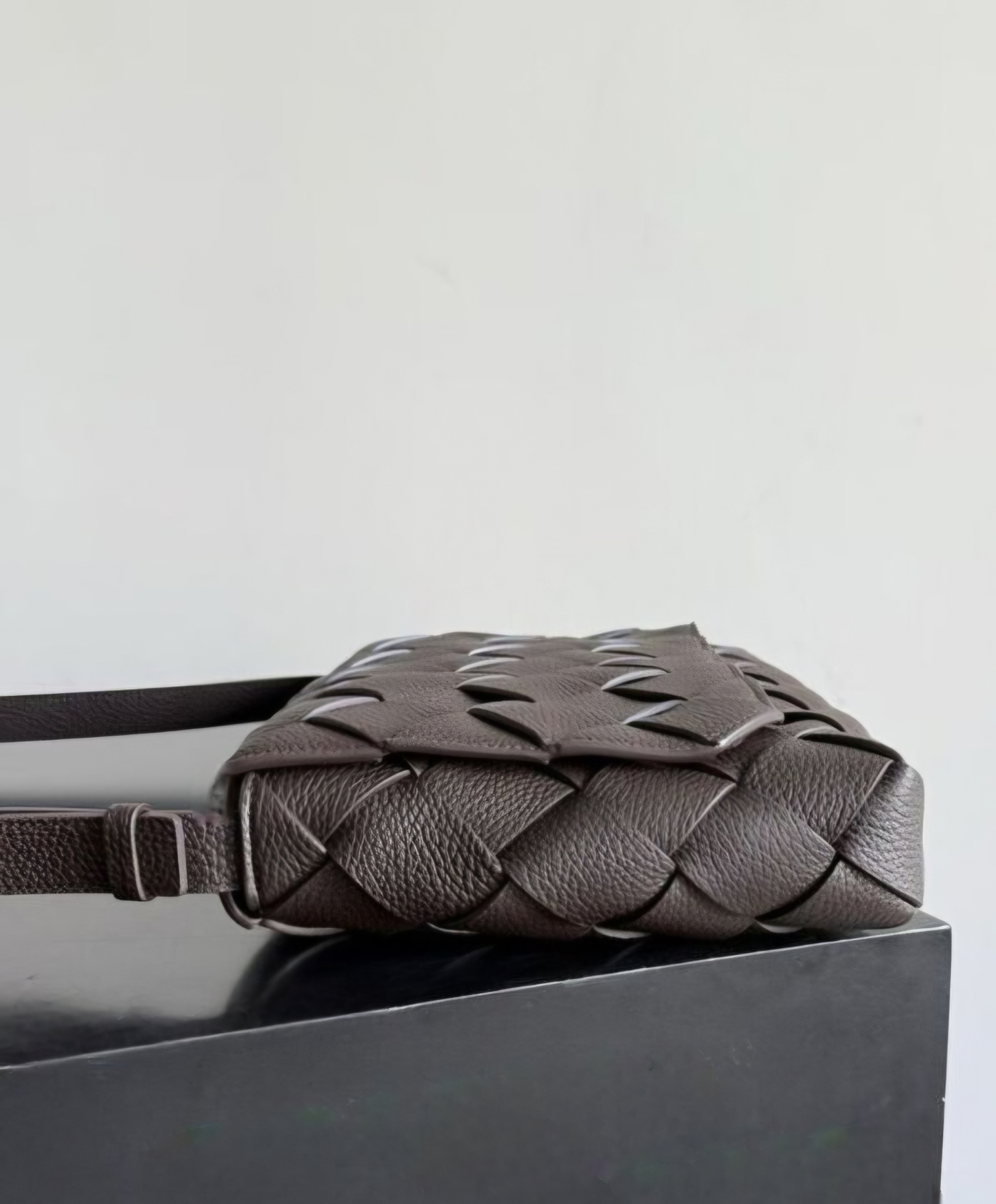 Large Diago Crossbody Bag in Intreccio Leather