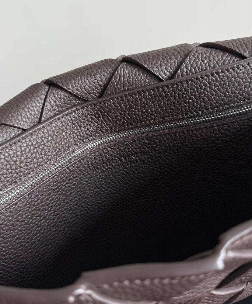 Large Diago Crossbody Bag in Intreccio Leather