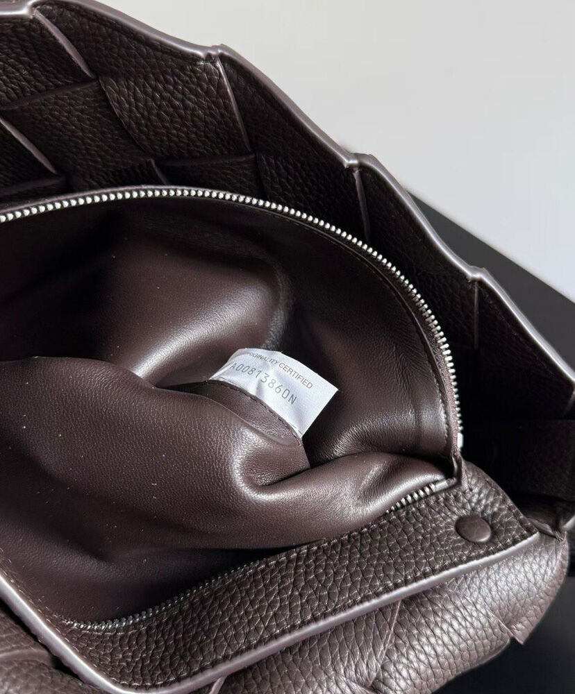 Large Diago Crossbody Bag in Intreccio Leather