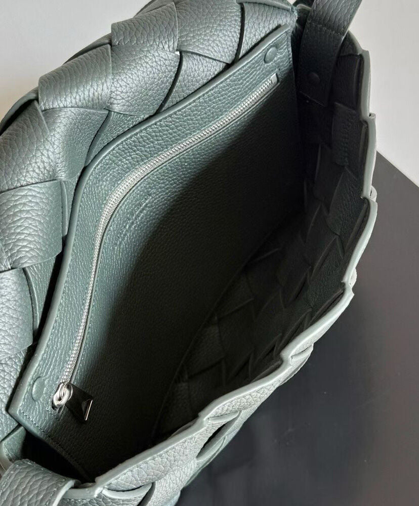 Large Diago Crossbody Bag in Intreccio Leather