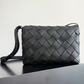 Large Diago Crossbody Bag in Intreccio Leather