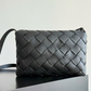 Large Diago Crossbody Bag in Intreccio Leather