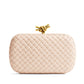 Knot Padded Intrecciato Leather Clutch