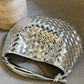 Sardine Small Intrecciato Metallic Leather Tote