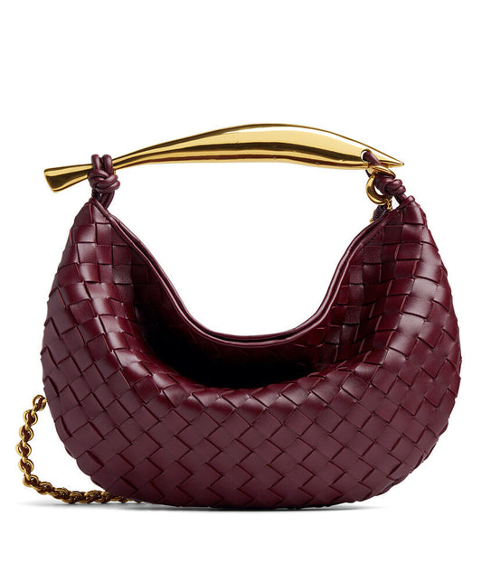 Sardine Small Intrecciato Leather Shoulder Bag