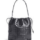 Bucket Intrecciato Biblioteca Leather Shoulder Bag