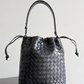 Bucket Intrecciato Biblioteca Leather Shoulder Bag