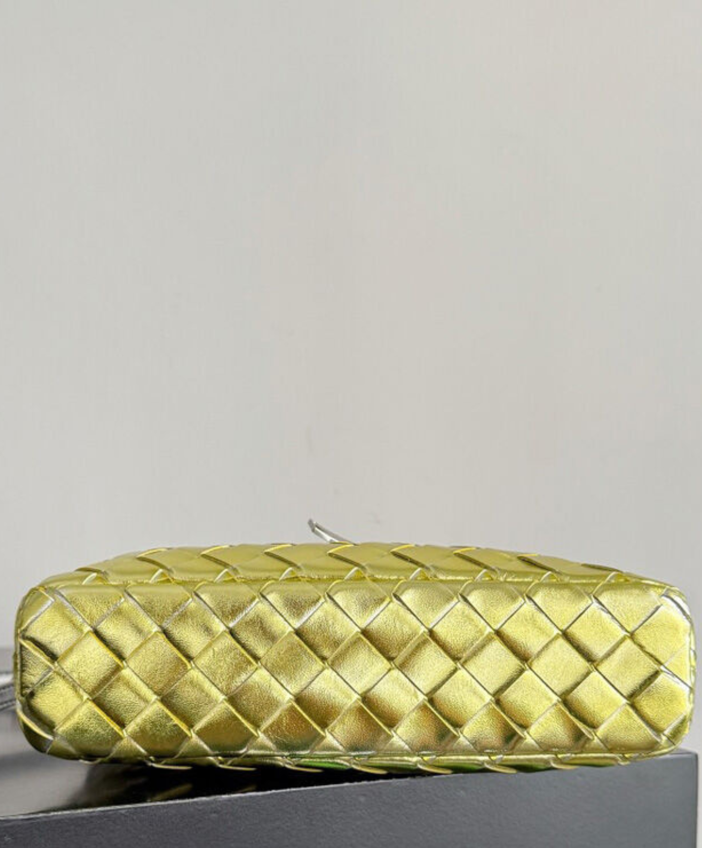 Bang Bang Vanity Case Bag in Laminated Intrecciato Leather