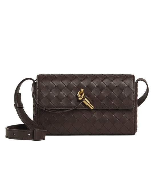 Andiamo Mini Intrecciato Leather Shoulder Bag