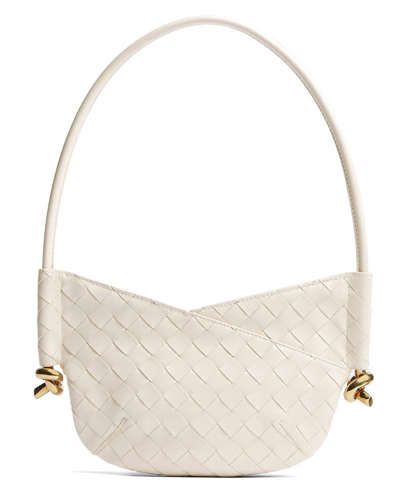 Solstice Embellished Intrecciato Leather Shoulder Bag