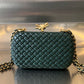 Chain Knot With Chain Intrecciato Leather Shoulder Bag