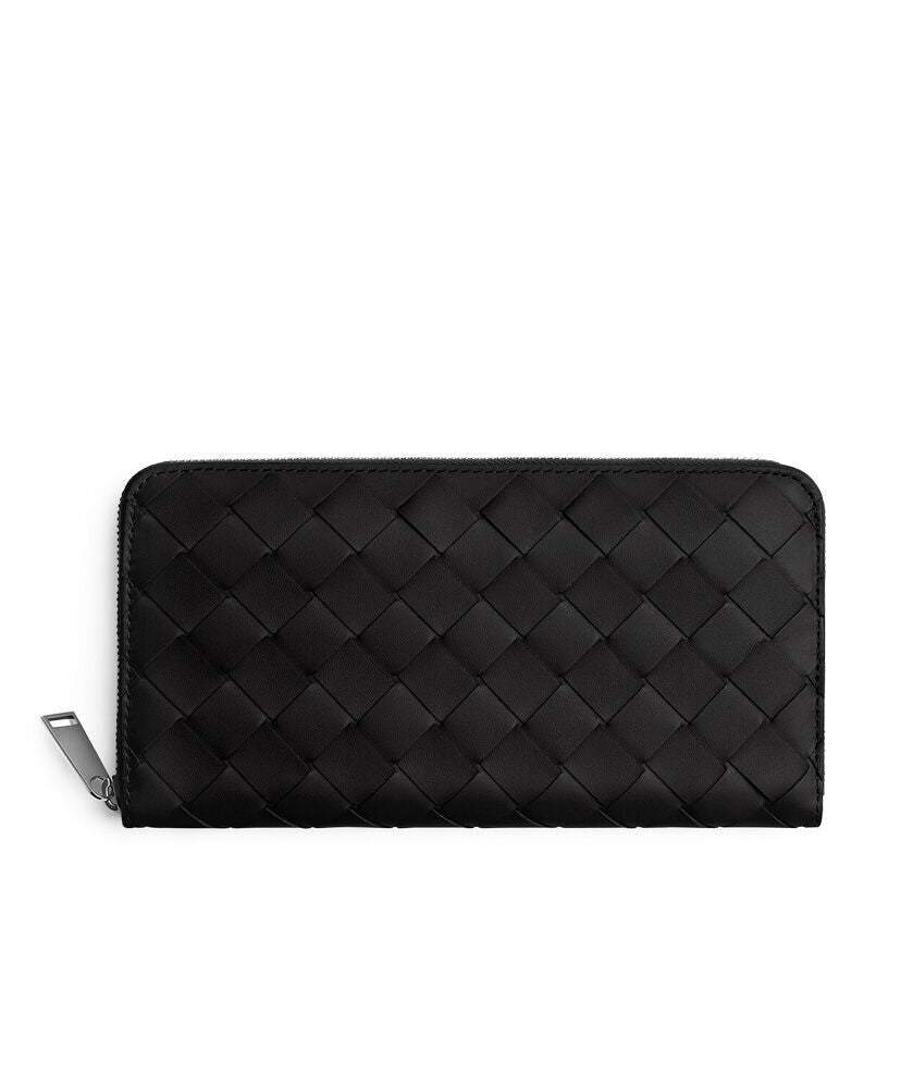 Intrecciato Zip Around Wallet