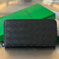 Intrecciato Zip Around Wallet