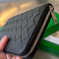 Intrecciato Zip Around Wallet