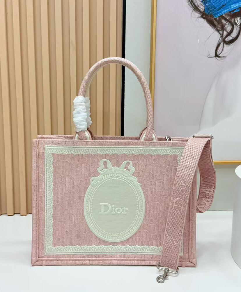 Dioramour Medium Dior Book Tote with Strap