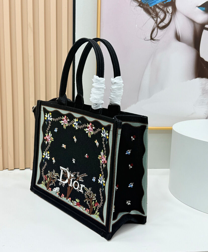 Dioramour Medium Dior Book Tote with Strap