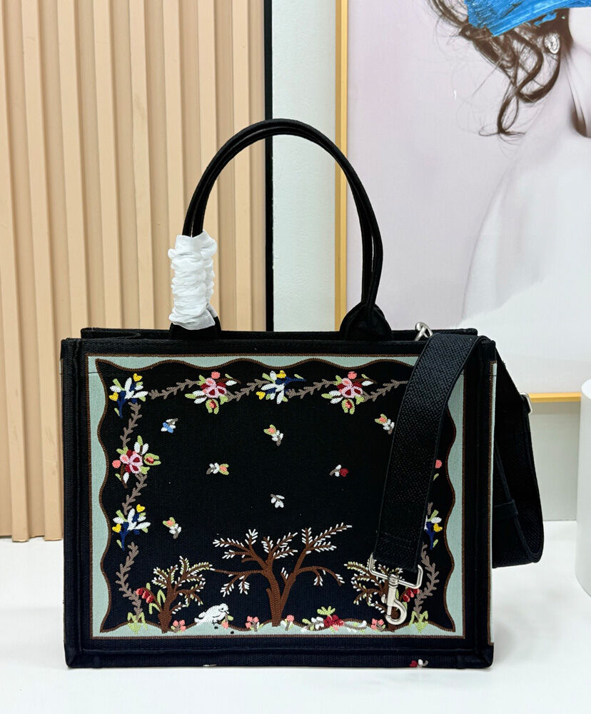 Dioramour Medium Dior Book Tote with Strap