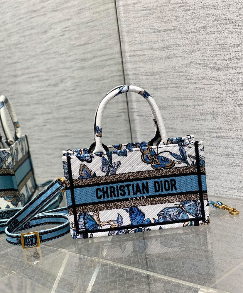 Mini Dior Book Tote with Strap