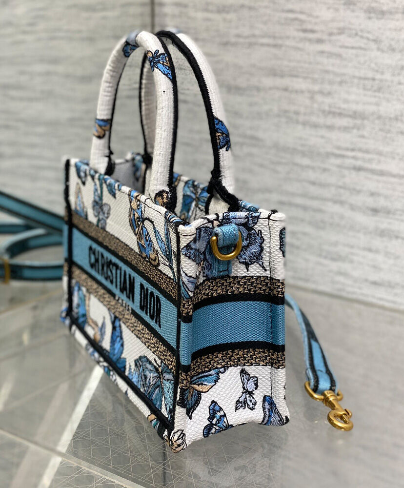 Mini Dior Book Tote with Strap