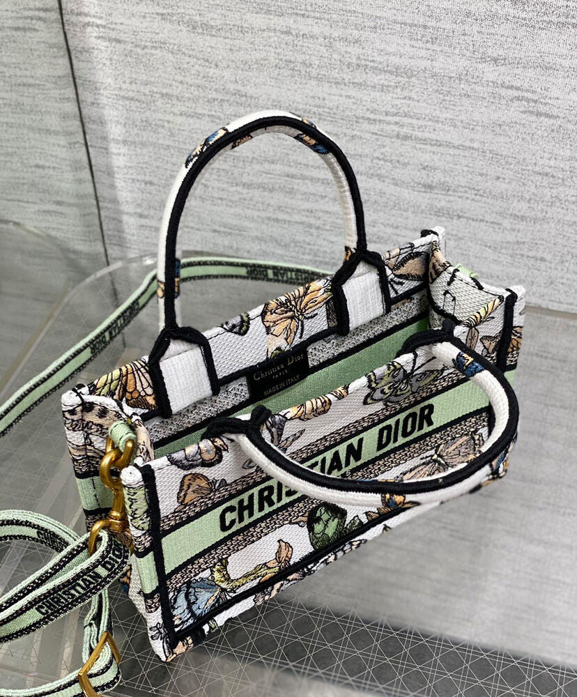 Mini Dior Book Tote with Strap