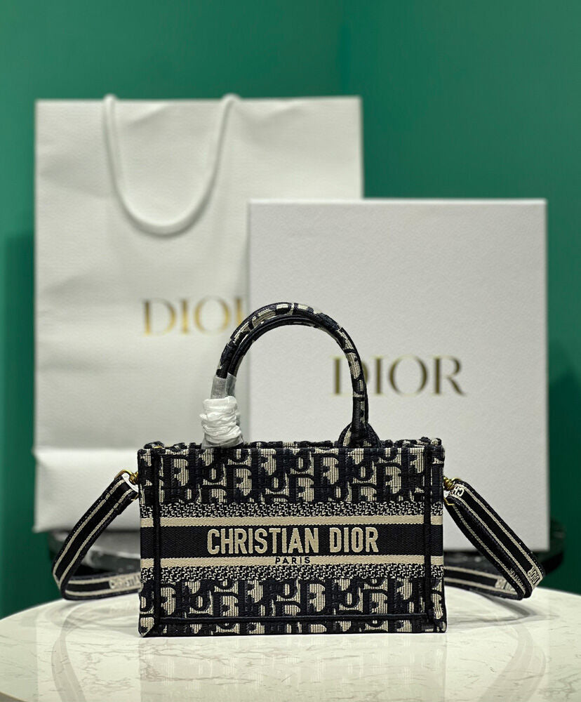 Mini Dior Book Tote With Strap