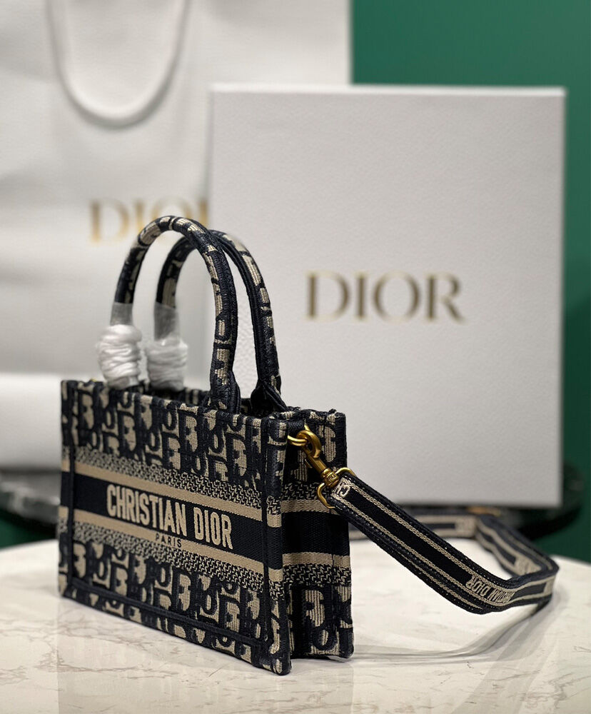 Mini Dior Book Tote With Strap