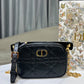 Small Dior Caro Top Handle Camera Bag