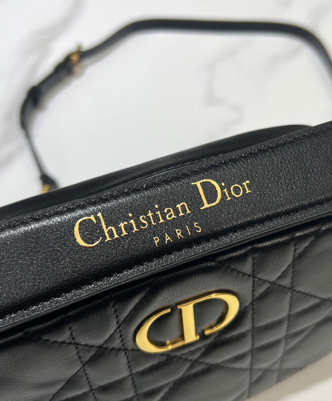 Small Dior Caro Top Handle Camera Bag