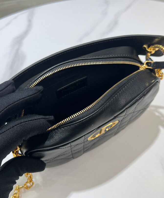 Small Dior Caro Top Handle Camera Bag