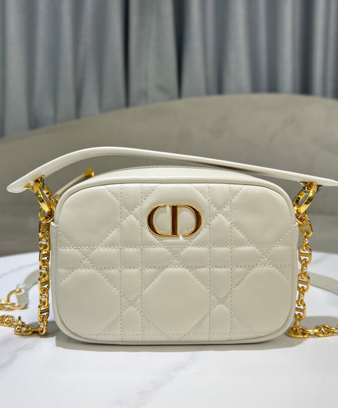 Small Dior Caro Top Handle Camera Bag