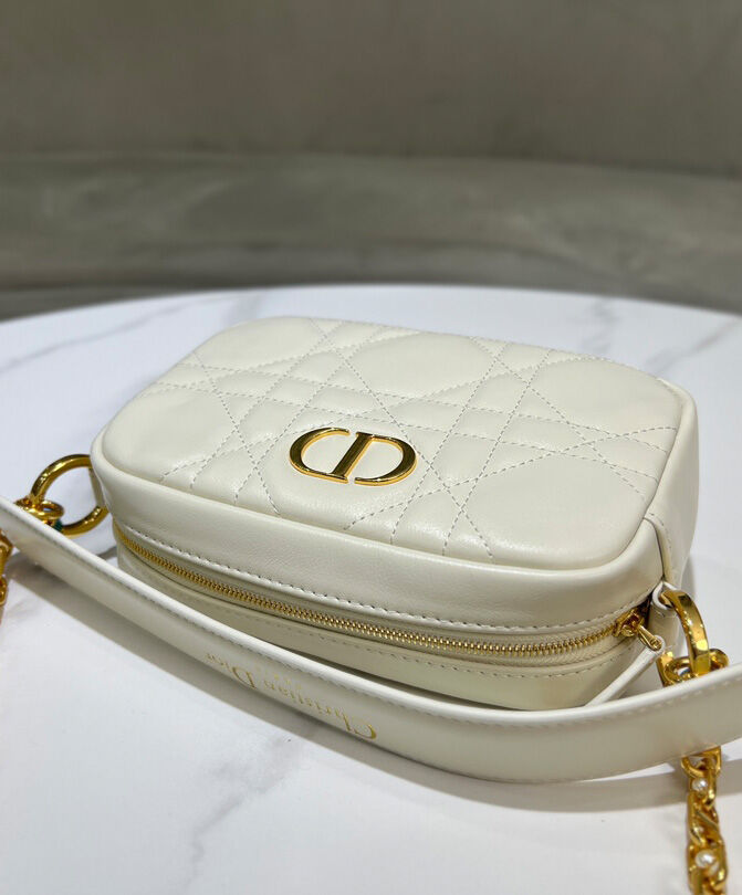 Small Dior Caro Top Handle Camera Bag