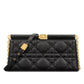 Dior Caro Colle Noire Clutch With Chain