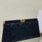 Dior Caro Colle Noire Clutch With Chain