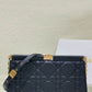 Dior Caro Colle Noire Clutch With Chain