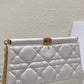 Dior Caro Colle Noire Clutch With Chain